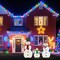 Set of 3 Snowmen with Warm White LED Lights Indoor Outdoor Christmas Decoration Height 48", 42" and 24"